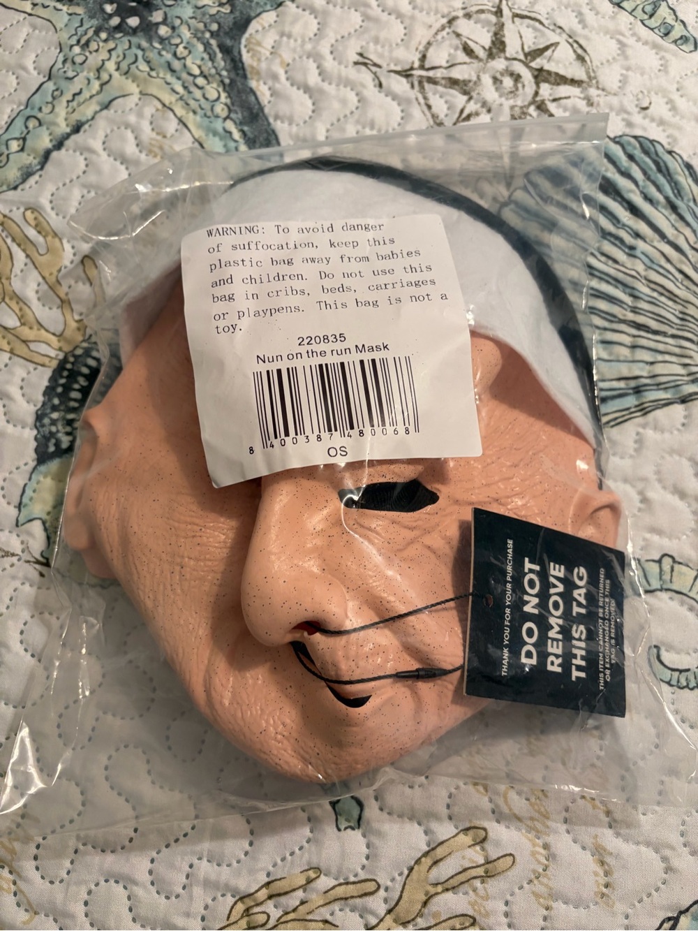 NEW NUN FOR YOU (nun on the run) Costume Mask